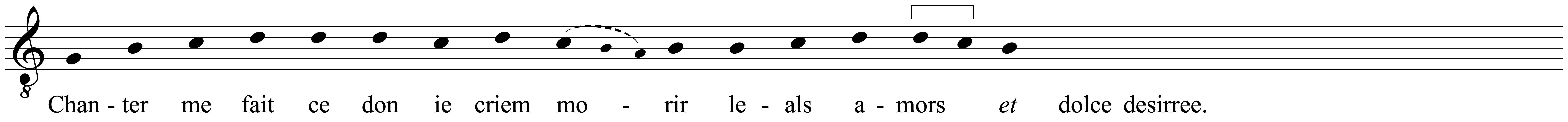 Work musical notation